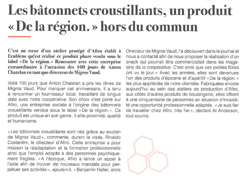 Batonnets croustillants