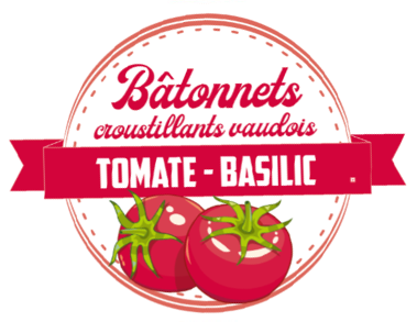 Bâtonnets croustillants vaudois tomate -basilic